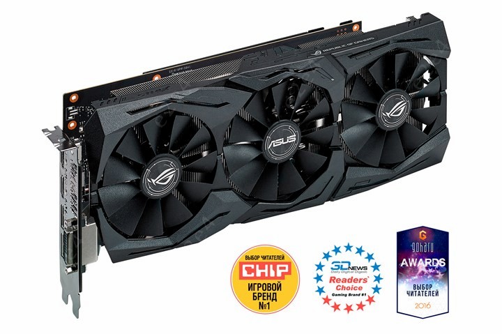 Видеокарта ASUS NVIDIA GeForce GTX 1060 6Gb DDR5 (STRIX-GTX1060-6G-GAMING)