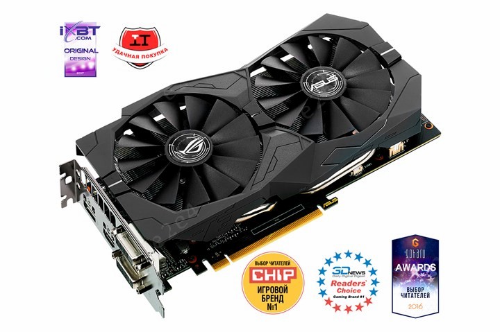 Видеокарта ASUS NVIDIA GeForce GTX 1050ti 4Gb DDR5 (STRIX-GTX1050TI-O4G-GAMING)