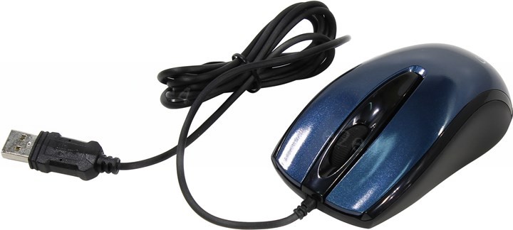 Мышь проводная Gembird MOP-405-B, 1000dpi, USB, синий