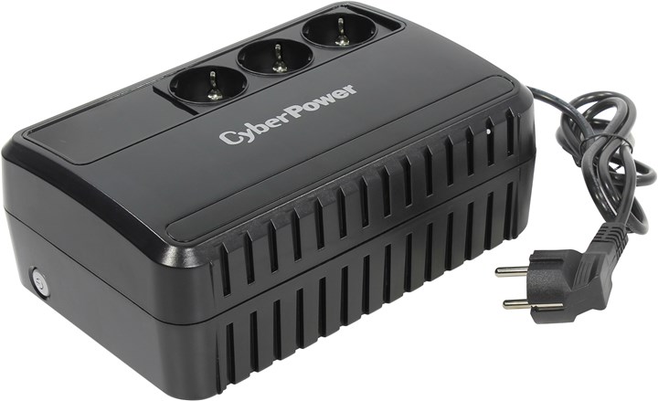 

ИБП CyberPower BU600E, 600 VA, 360 Вт, EURO, розеток - 3, черный, BU600E