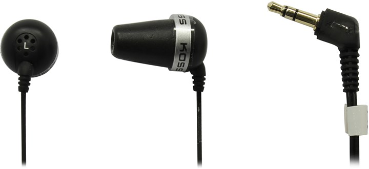 

Проводные наушники KOSS The Plug Black, Черный, The Plug
