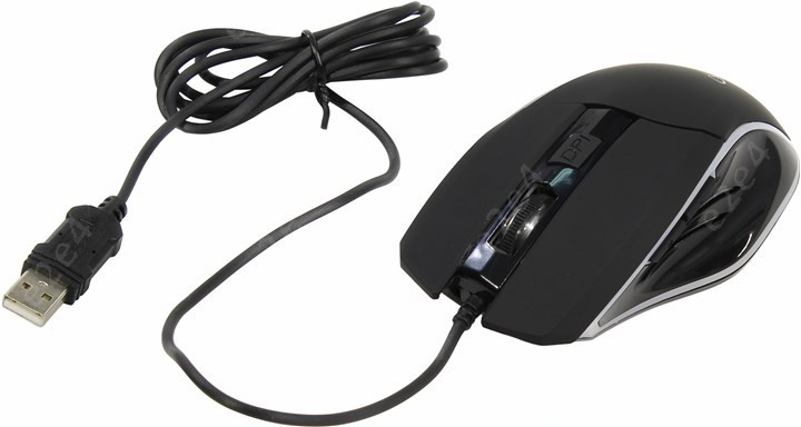 Мышь проводная Gembird MG-500 Black USB, 1600dpi, оптическая светодиодная, USB