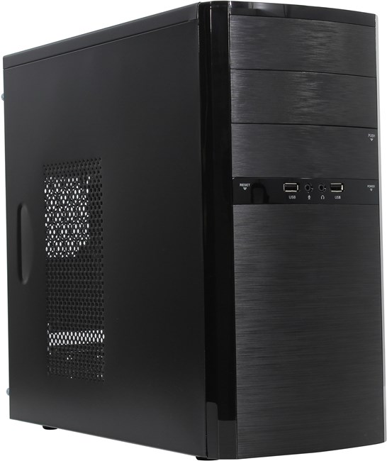 Корпус Powerman ES722 , mATX, Mini-Tower, черный, 400 Вт