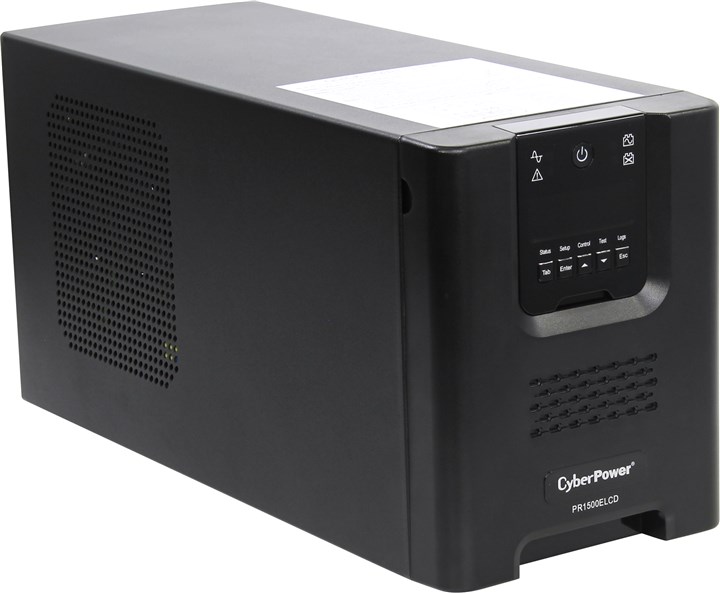 

ИБП CyberPower PR1500ELCD, 1500 В·А, 1.35 кВт, IEC, розеток - 8, USB, черный, PR1500ELCD