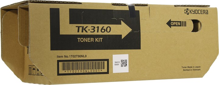 Картридж лазерный Kyocera TK-3160/1T02T90NL0/1T02T90NL1, черный