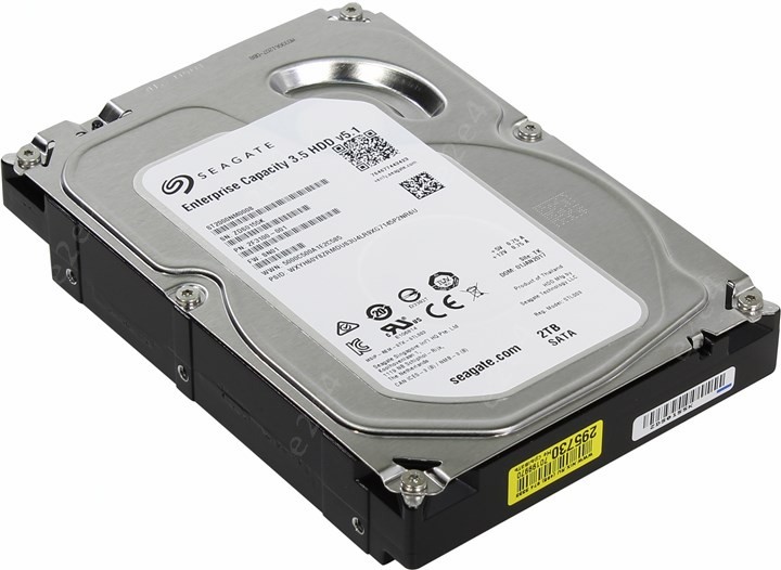 

Жесткий диск (HDD) Seagate 2Tb Exos 7E2, 3.5", 7.2K, 128Mb, 512n, SATA3 (ST2000NM0008)