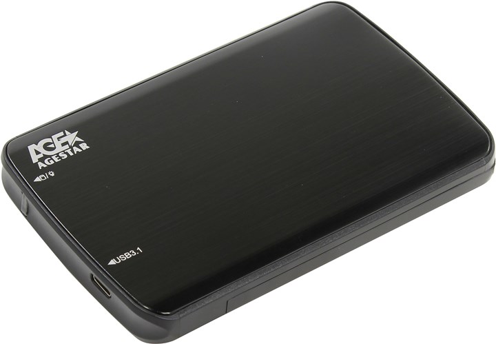 

Внешний бокс AgeStar 1x 2.5" USB 3.1, черный (31UB2A12C), 31UB2A12C