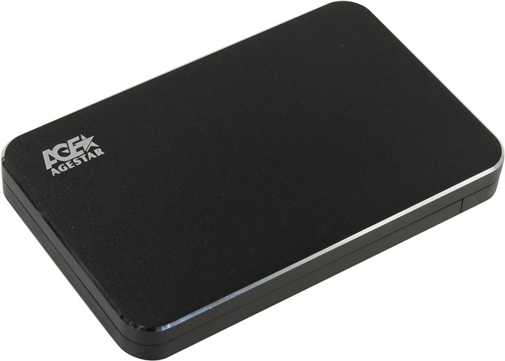 Внешний бокс AgeStar 3UB2A18, 1x2.5", черный