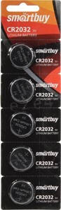 

Батарея Smartbuy SBBL-2032-5B, CR2032, 3V, 5шт