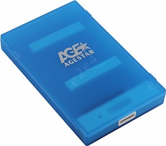 Внешний бокс AgeStar 3UBCP1-6G, 1x2.5", синий