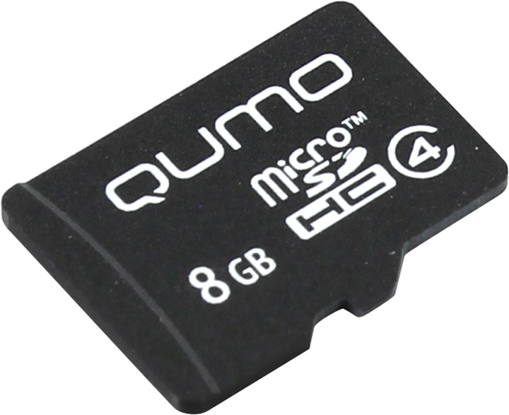 Карта памяти microSDHC Qumo 8Gb Class 4