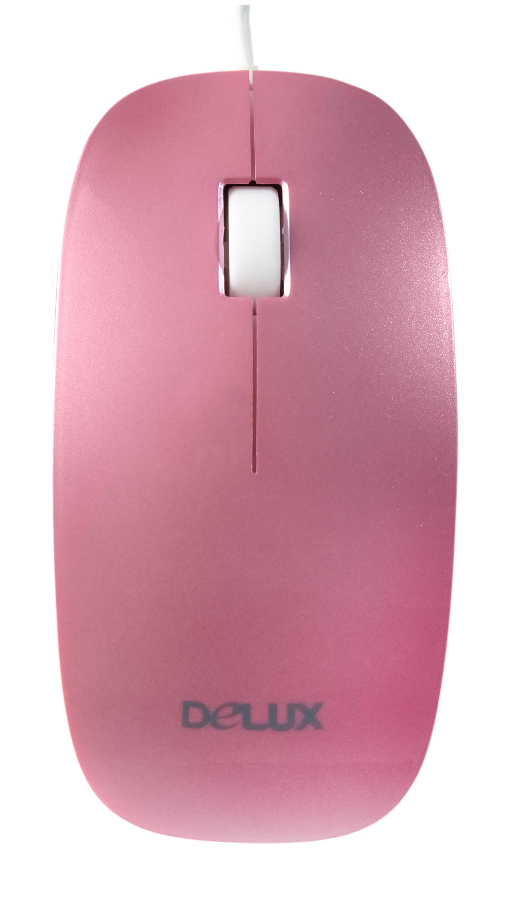Мышь Delux DLM-111, 1000dpi, оптическая светодиодная, USB, розовый
