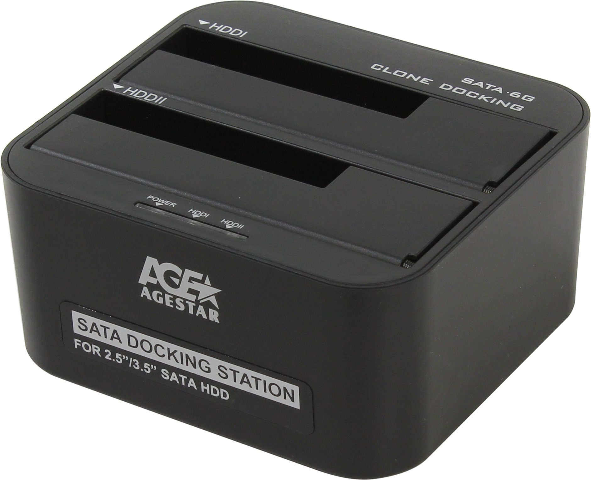 

Док-станция AgeStar 3UBT6-6G, 2x 2.5"/3.5" USB 3.0, черный, 3UBT6-6G