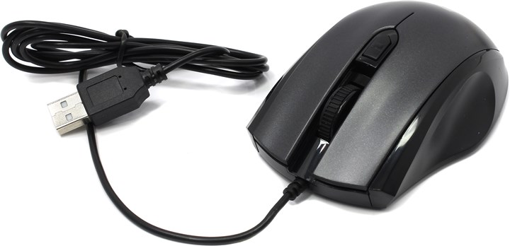 Мышь Jet.A OM-U50, 1600dpi, оптическая светодиодная, USB, черный