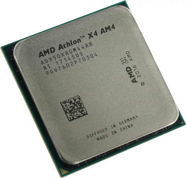 

Процессор AMD Athlon X4-950 Bristol Ridge, 4C/4T, 3500MHz TDP-65 Вт SocketAM4 tray (OEM) (AD950XAGM44AB), 950