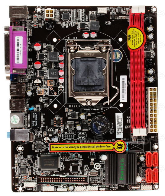 Материнская плата Esonic H61FDL2, Socket1155, Intel H61, mATX