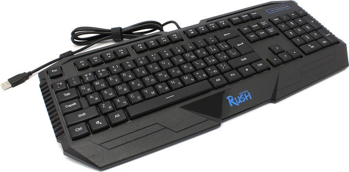 

Клавиатура проводная SmartBuy RUSH 304, мембранная, USB, черный (SBK-304GU-K), RUSH 304