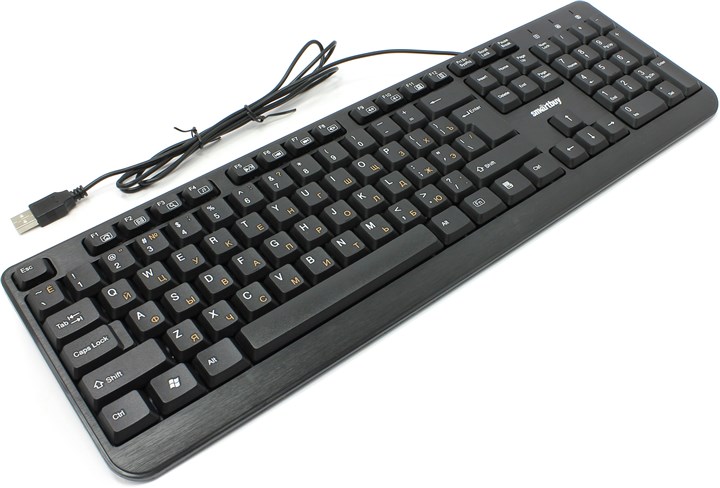 

Клавиатура проводная SmartBuy ONE 208, мембранная, USB, черный (SBK-208U-K), 208 Black USB