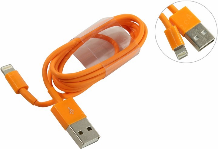 

Кабель Smartbuy USB 2.0-Lightning 8-pin, 1.2м, оранжевый (iK-512c orange)