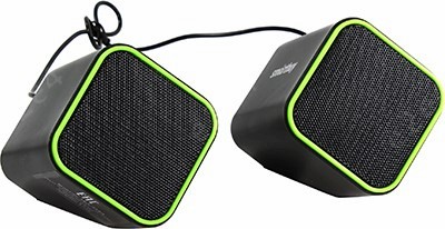 

Акустика 2.0 SmartBuy CUTE, 6W, USB, Черный-зеленый (SBA-2580), Cute