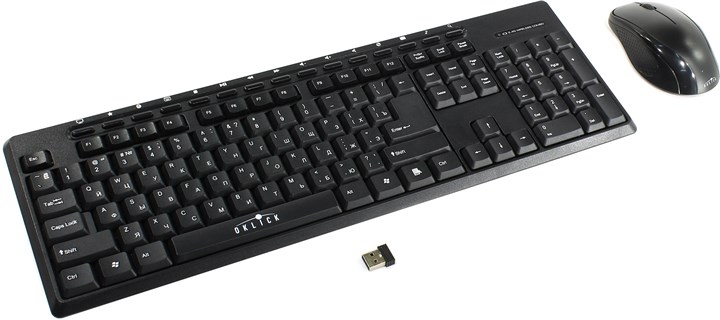 Клавиатура + мышь Oklick 290M Black USB