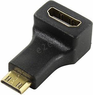 

Переходник miniHDMI(M) - HDMI(F) угловой Smartbuy (A117), Черный