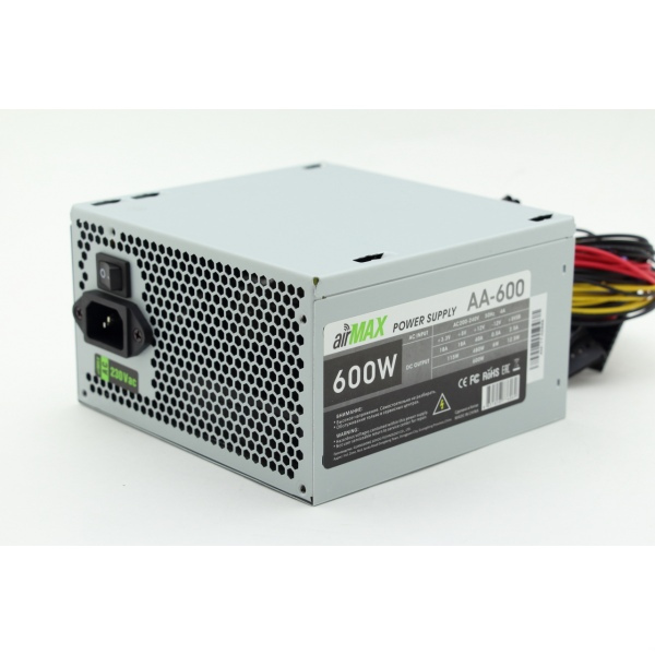 

Блок питания 600W ATX AirMax AA-600W, 120 мм, AA-600W