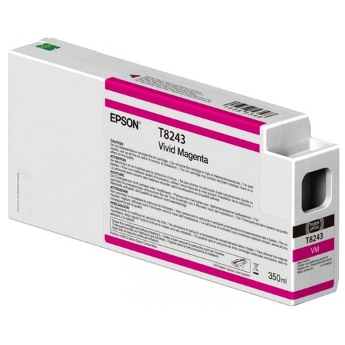 

Картридж струйный Epson T8243 (C13T824300), пурпурный, оригинальный, объем 350мл, для SureColor SC-P6000/P7000/P7000V/P8000/P9000/P9000V, T8243