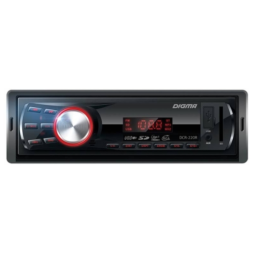 

Автомагнитола Digma DCR-220R, 1 DIN, 4x45 Вт, USB, DCR-220R