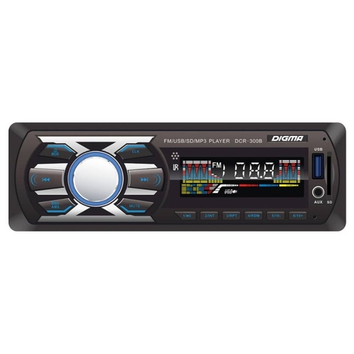 

Автомагнитола Digma DCR-300B, 1 DIN, 4x45 Вт, USB, DCR-300B