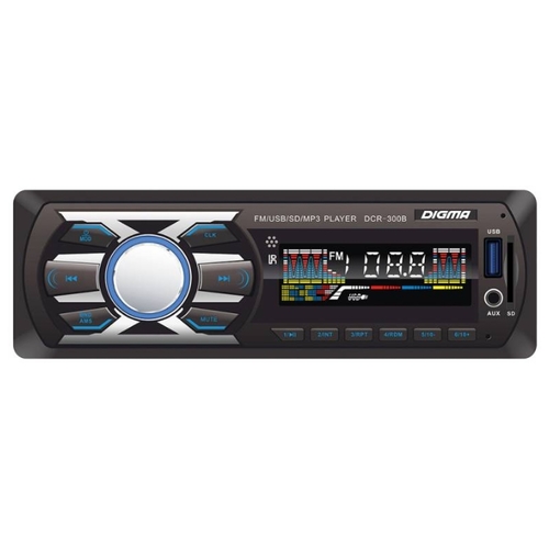 

Автомагнитола Digma DCR-300G, 1 DIN, 4x45 Вт, USB, DCR-300G