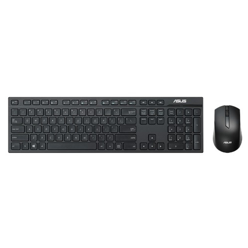 Клавиатура + мышь ASUS W2500 , беспроводной, USB, черный (90XB0440-BKM040)