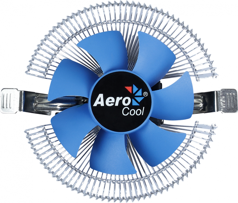 Кулер для процессора Aerocool Verkho i для Socket 775/115x/1200, 80 мм, 2500rpm, 29.7 дБА, 90 Вт, 4-pin PWM, Al