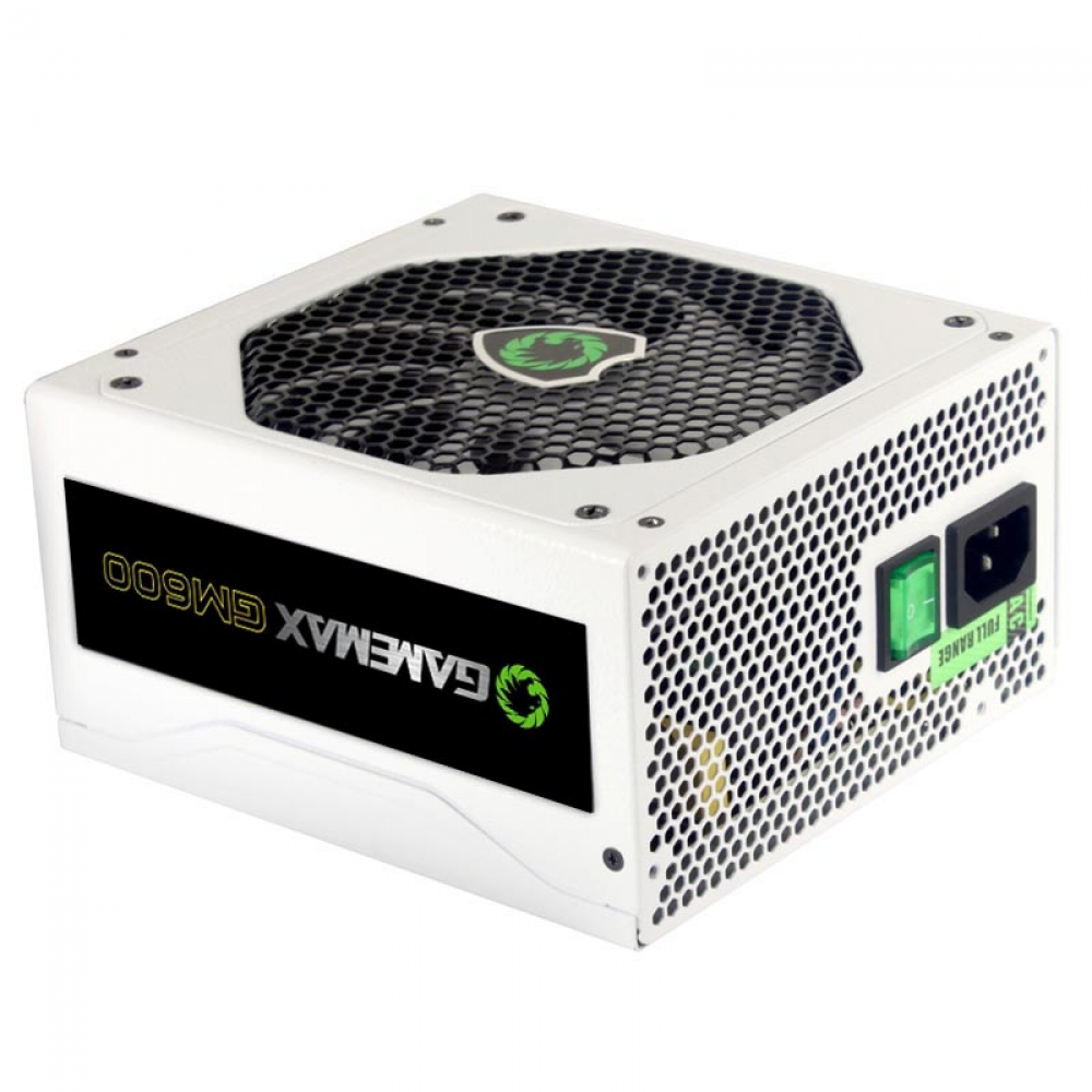 

Блок питания 600W ATX GameMax GM-600 White, 140 мм 80 Plus Bronze, GM-600 White