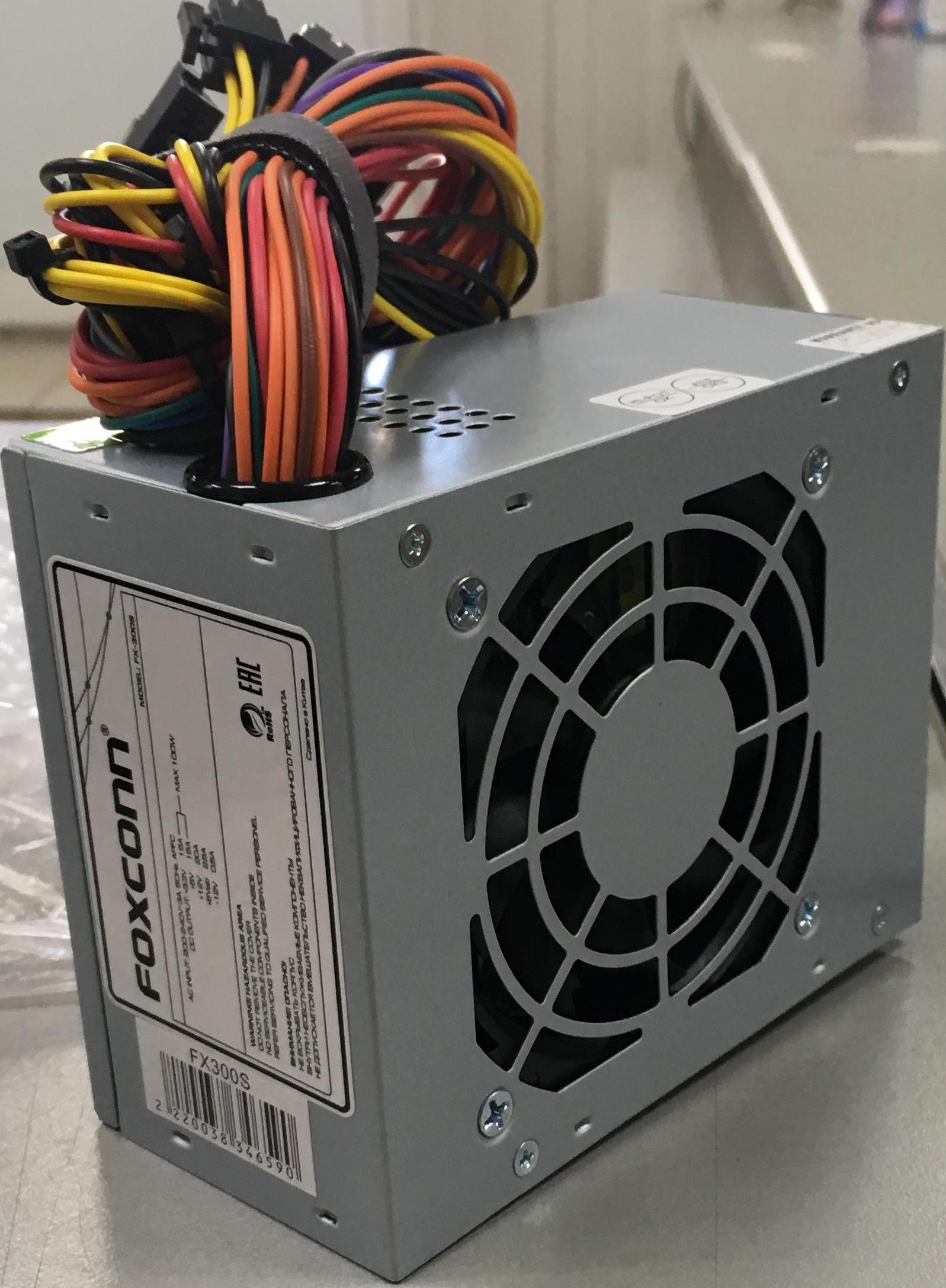Блок питания 300 Вт, Foxconn FX-300S, 80 мм