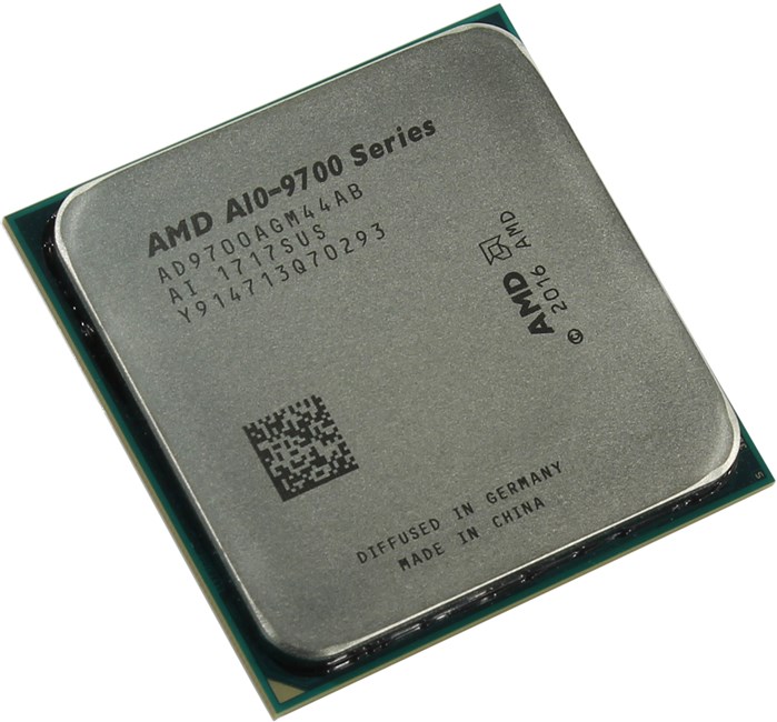 

Процессор AMD A10-9700 Bristol Ridge, 4C/4T, 3500MHz 2Mb TDP-65 Вт SocketAM4 tray (OEM) (Совместимы только с 3хх чипсетами!) (AD9700AGM44AB), 9700