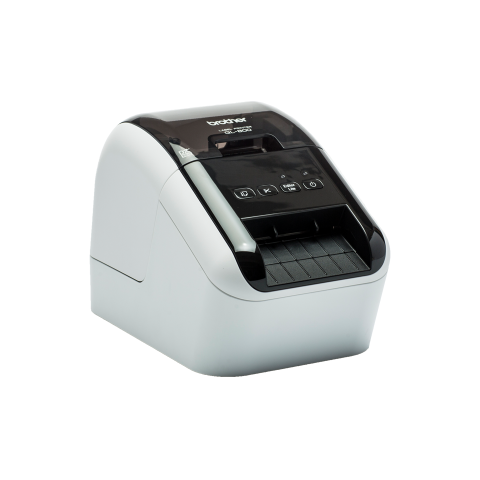 

Принтер наклеек Brother QL-800, прямая термопечать, 300dpi, 62мм, отрезчик, USB (QL800R1), QL-800