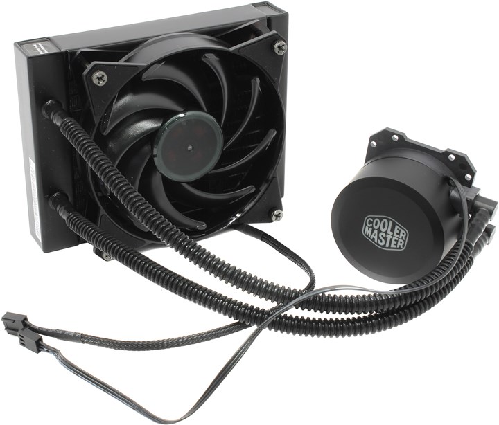 

Жидкостное охлаждение Cooler Master MasterLiquid Lite 120 для Socket 115x/2066/2011/2011-3/1356/1366/775/AM4/AM3/AM3+/FM1/AM2+/FM2/FM2+, 1x120мм (MLW-D12M-A20PW-R1), MasterLiquid Lite 120