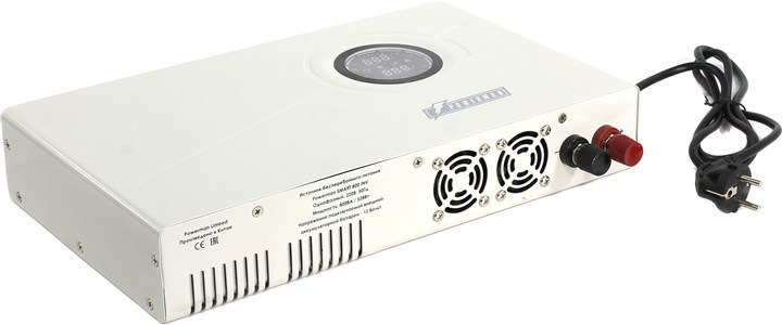 

ИБП Powerman Smart 800 INV, 800 VA, 480 Вт, EURO, розеток - 2 (без аккумуляторов), Smart 800 INV
