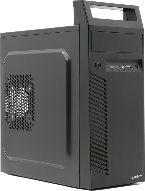 Корпус ExeGate QA-406, mATX, Mini-Tower, 2xUSB 3.0, черный, 400Вт (EX261431RUS)