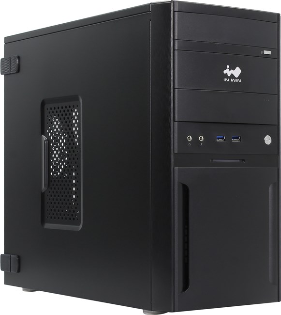 

Корпус INWIN EFS059BL, mATX, Mini-Tower, 2xUSB 3.0, черный, 500 Вт (6120654), EFS059BL