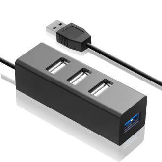 

Концентратор Ginzzu GR-339UB, 3xUSB 2.0, 1xUSB 3.0, черный, GR-339UB