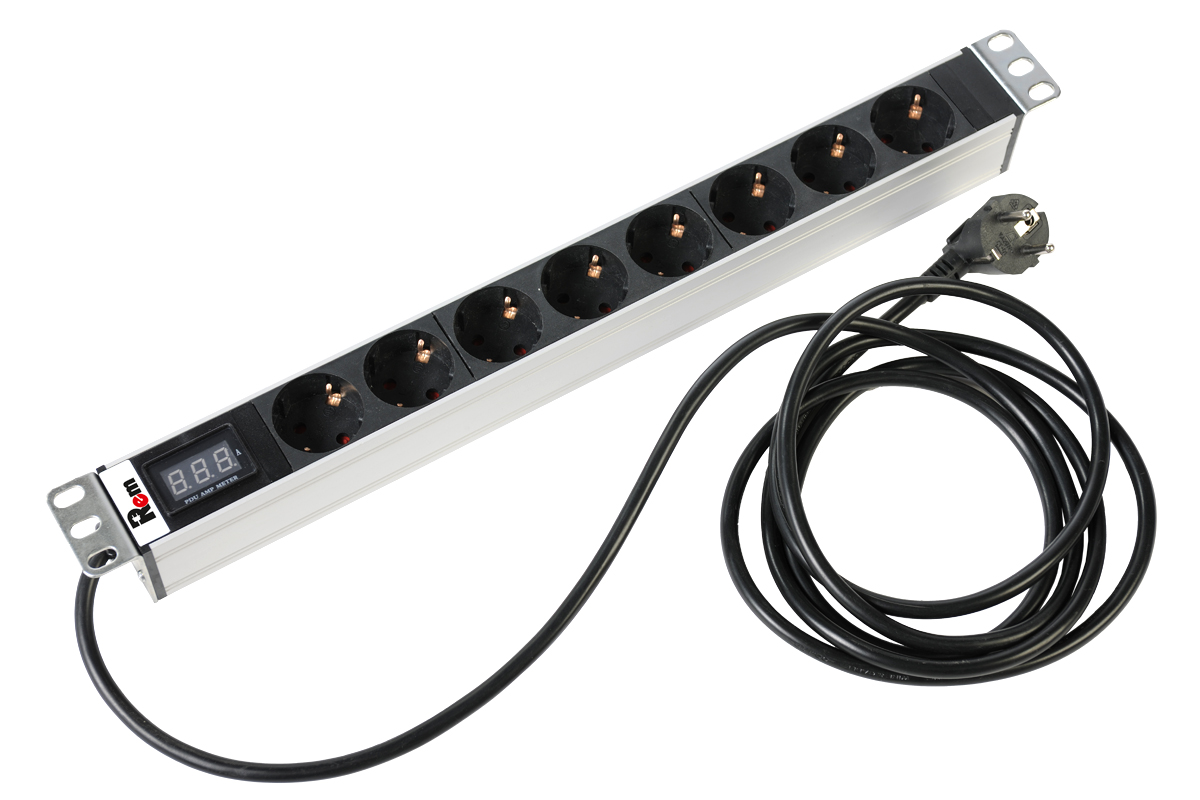 

Блок розеток (PDU) Rem R-16-8S-AM-440-3, 1U, кол-во розеток:8 (8xЕвро), черный/серебристый, кабель питания 3 м (30112224409), R-16-8S-AM-440-3