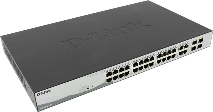 

Коммутатор D-link DGS-1210-28P, управляемый, кол-во портов: 28x1 Гбит/с, кол-во SFP/uplink: combo RJ-45/SFP 4x1 Гбит/с, установка в стойку, PoE: 24x30Вт (макс. 193Вт) (DGS-1210-28P/F1A), DGS-1210-28P