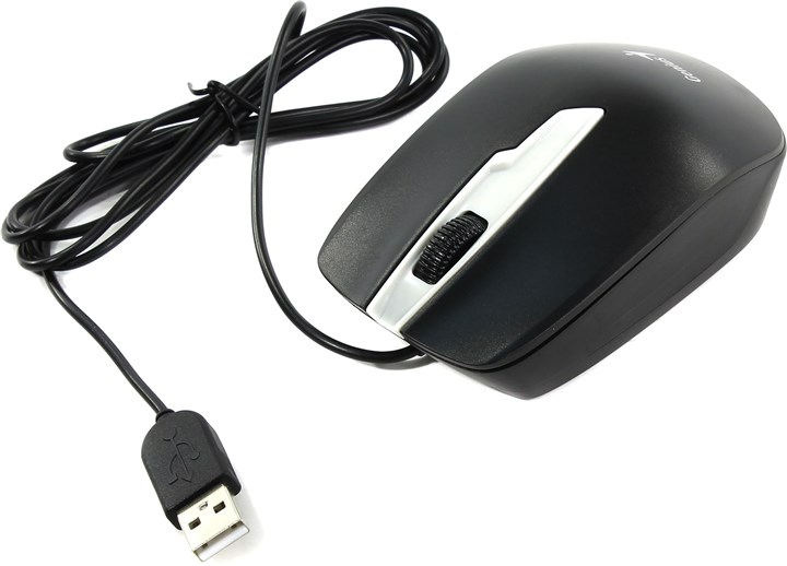 Мышь проводная Genius DX-180, 1600dpi, оптическая светодиодная, USB, черный (31010239100)