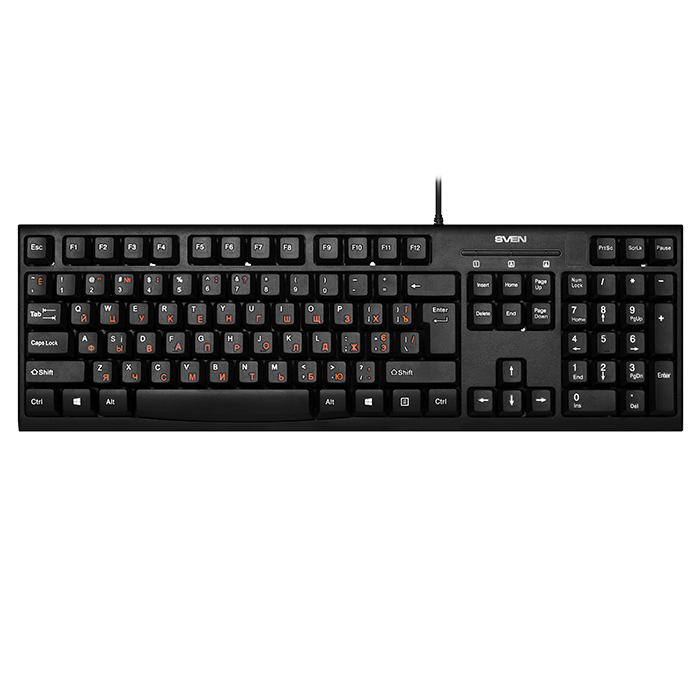 Клавиатура Sven KB-S300, USB, черный