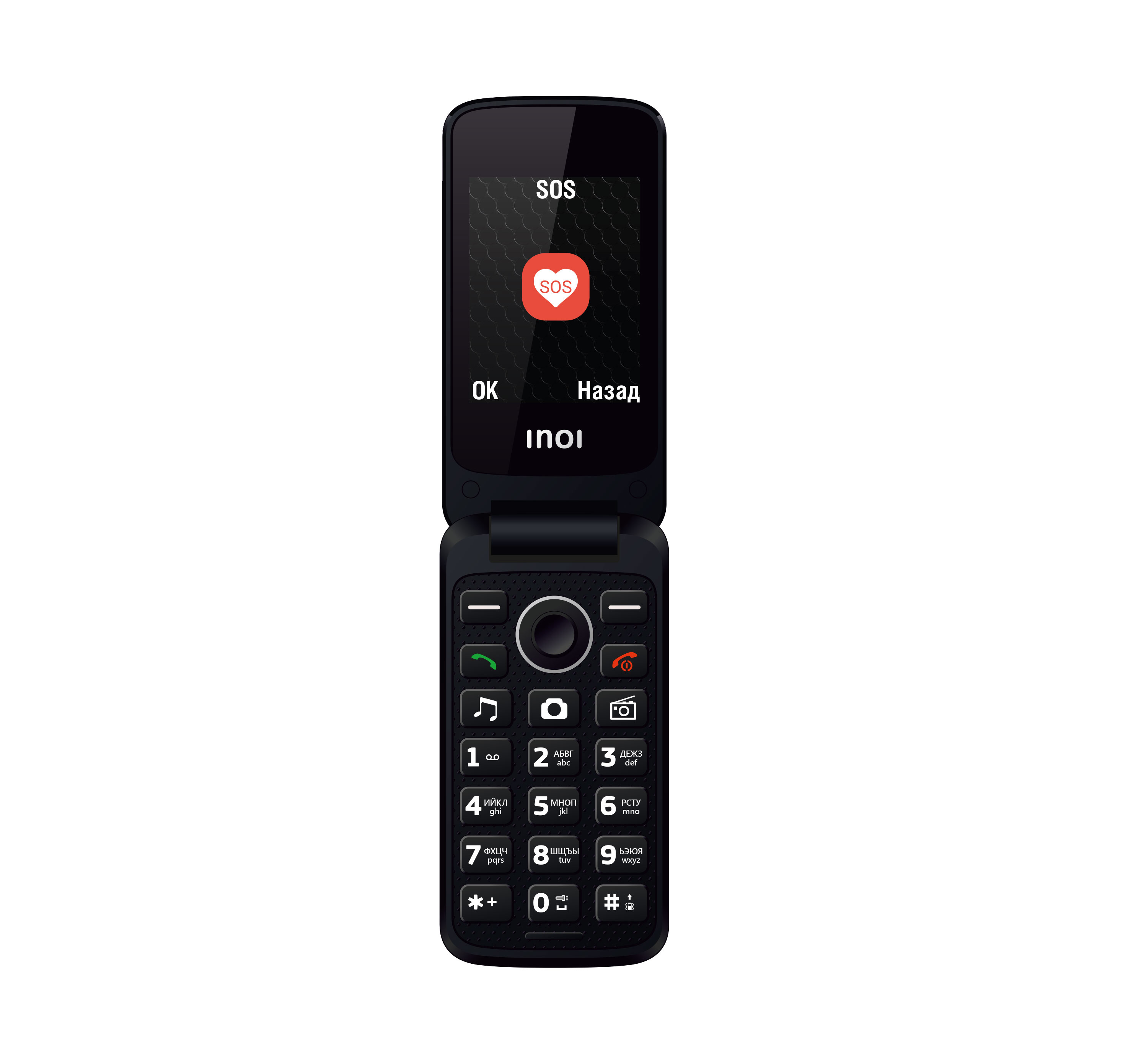 

Мобильный телефон INOI 247B, 2.4" 320x240 TFT, 32Mb, BT, 2-Sim, 800 мА·ч, золотистый (4660042753065), 247B