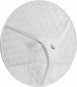 Мост MikroTik LHG XL HP5 (RBLHG-5HPND-XL), LAN: 1x100 Мбит/с, 802.11a/n, 5 ГГц, внутренних антенн: 1x27dBi, Passive PoE - фото 1