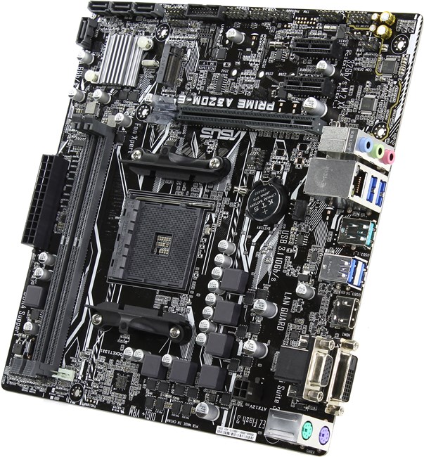 

Материнская плата ASUS Prime A320M-E, SocketAM4, AMD A320, 2xDDR4, PCI-Ex16, 4SATA3, 7.1-ch, 7 USB 3.1, VGA, DVI, HDMI, mATX, Retail, Prime A320M-E