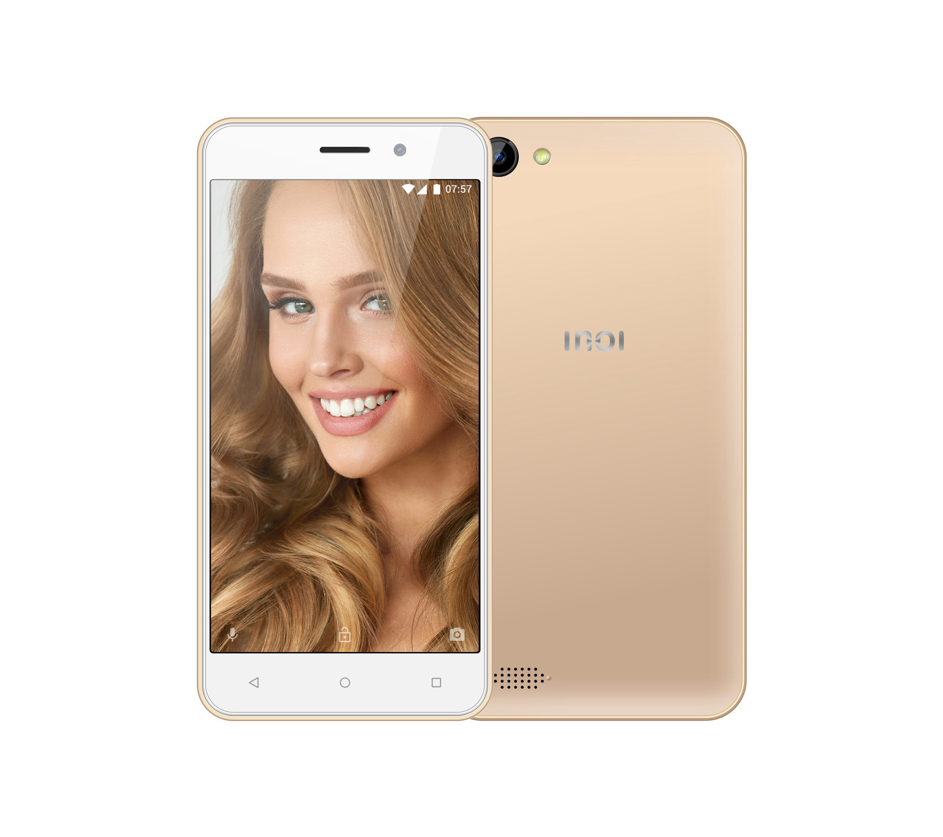 

Смартфон INOI 2, 5" 480x854 TFT MT6737, 1Gb RAM, 8Gb, 3G/4G, Wi-Fi, BT, 2-Sim, 2000 мА⋅ч, Android 7.0, золотистый (4660042752013), 2